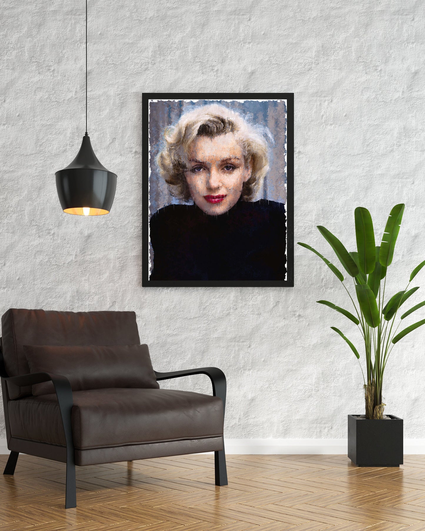Marilyn Monroe Portrait Poster Vintage Hollywood Wall Art Digital Download