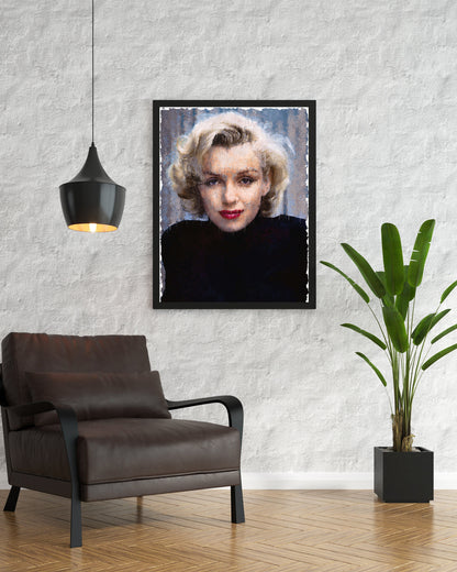 Marilyn Monroe Portrait Poster Vintage Hollywood Wall Art Digital Download