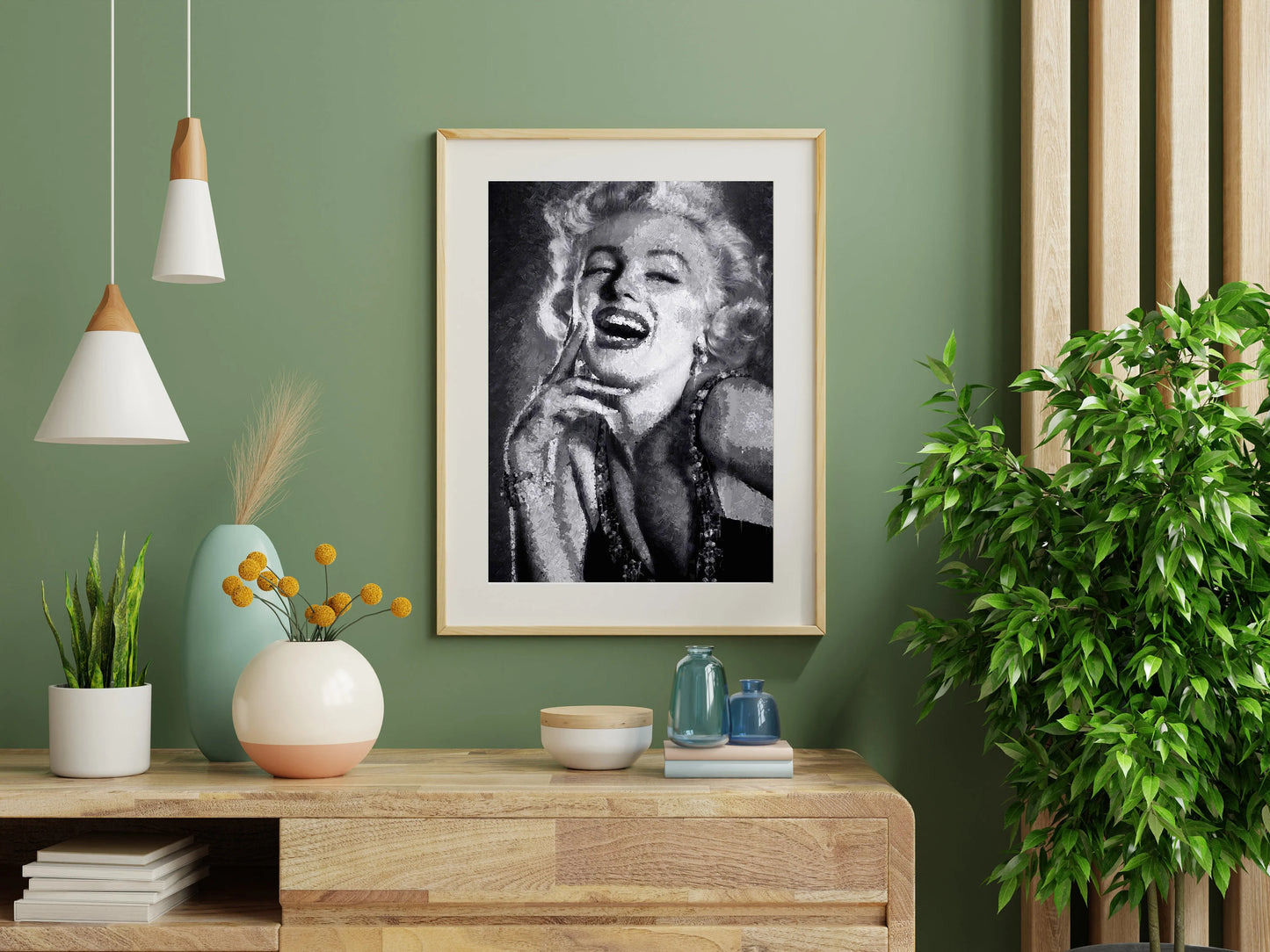 Marilyn Monroe Poster Black And White Vintage Hollywood Wall Art Digital Download