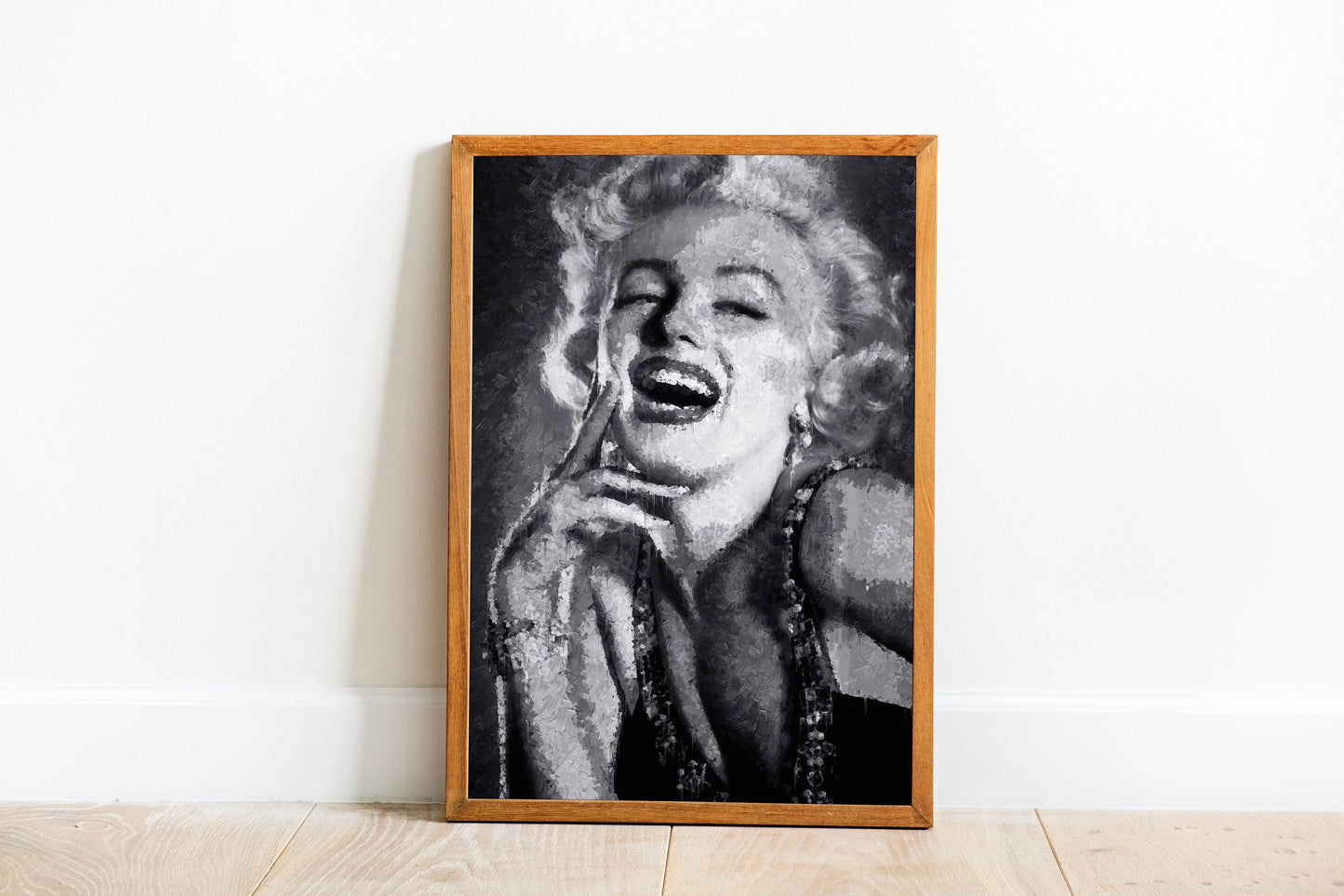 Marilyn Monroe Poster Black And White Vintage Hollywood Wall Art Digital Download