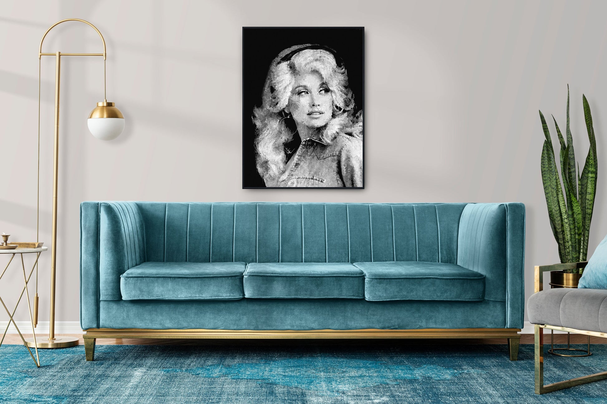 Dolly Parton Black and White Poster – Vintage Country Music Wall Art Digital Download