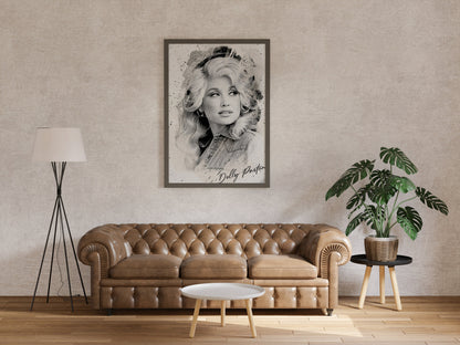 Dolly Parton Poster Vintage Country Music Wall Art Digital Download