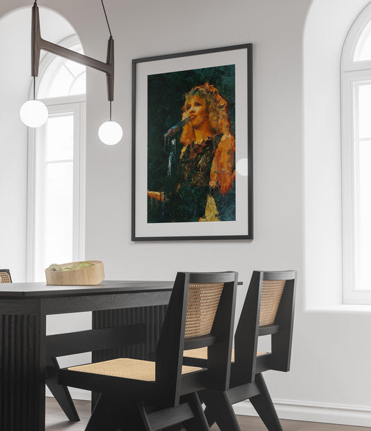 Stevie Nicks Poster Fleetwood Mac Singer Retro Music Wall Art Digital Download