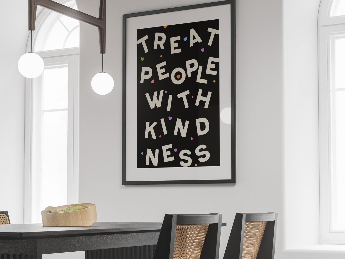 Harry Styles Typography Poster Treat People With Kindness Quote Wall Art Digital Download