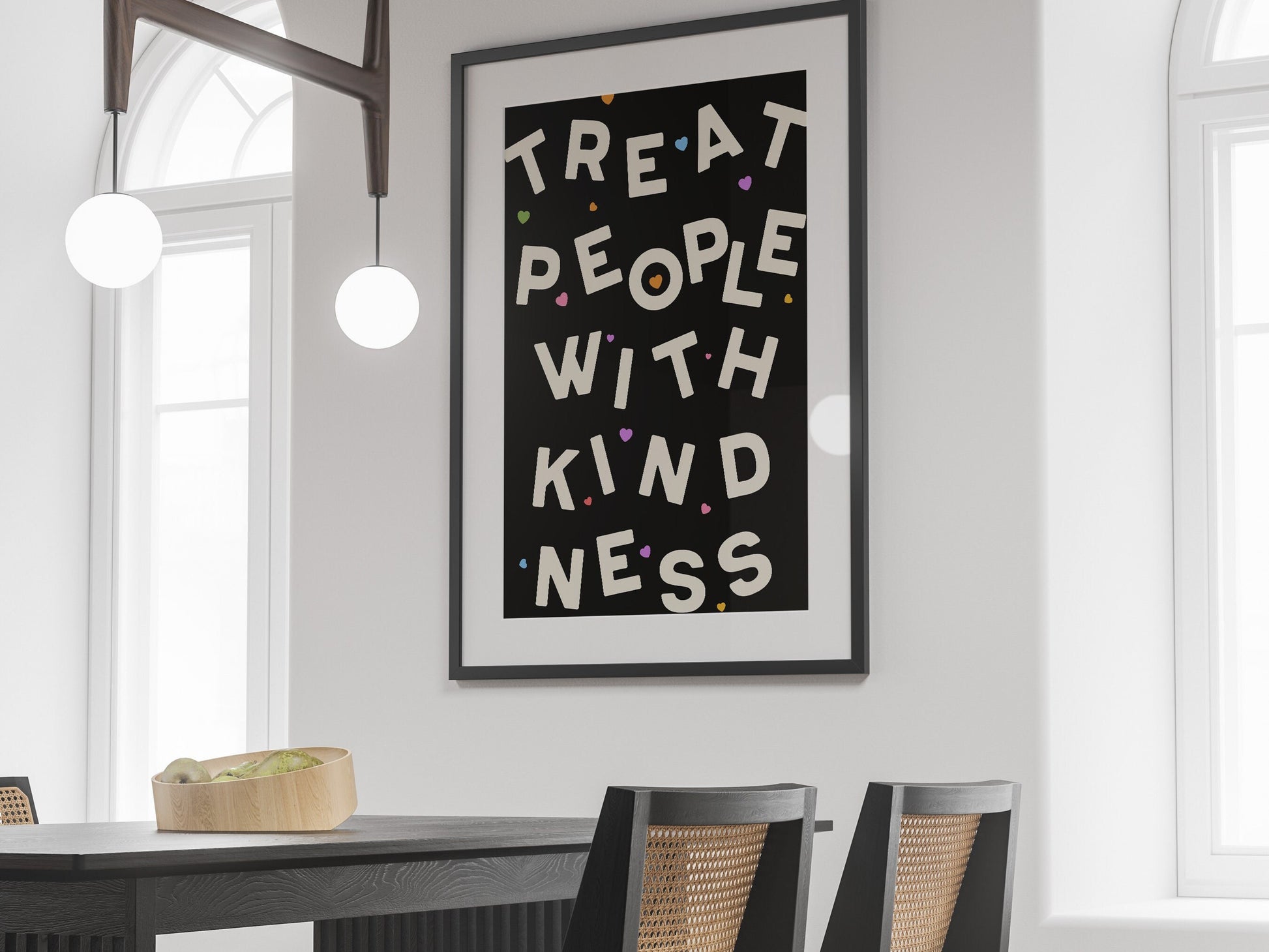 Harry Styles Typography Poster Treat People With Kindness Quote Wall Art Digital Download