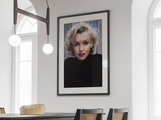 Marilyn Monroe Portrait Poster Vintage Hollywood Wall Art Digital Download