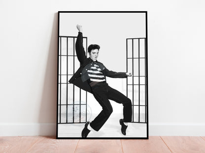 Elvis Presley Jailhouse Rock Poster Iconic Music Legend Wall Art Digital Download