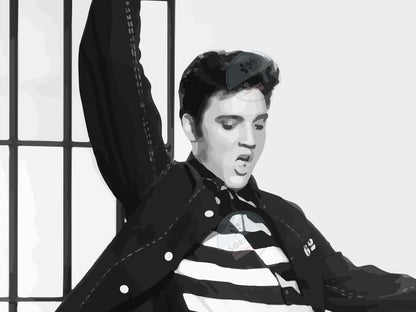 Elvis Presley Jailhouse Rock Poster Iconic Music Legend Wall Art Digital Download