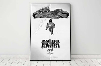 Akira Anime Poster Kaneda Iconic Motorcycle Artwork Digital Download