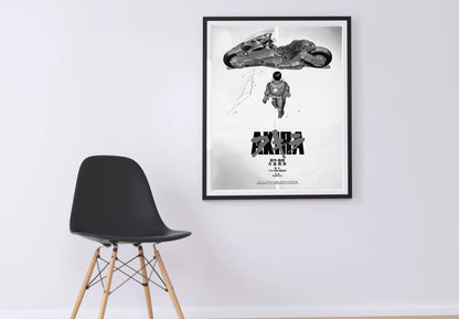 Akira Anime Poster Kaneda Iconic Motorcycle Artwork Digital Download