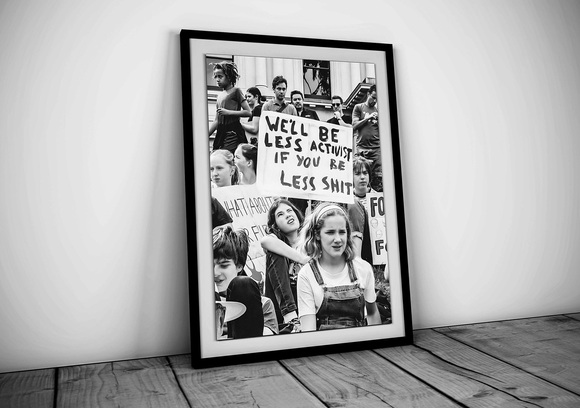 Protest Activism Crowd Holding Signs Street Demonstration Digital Download