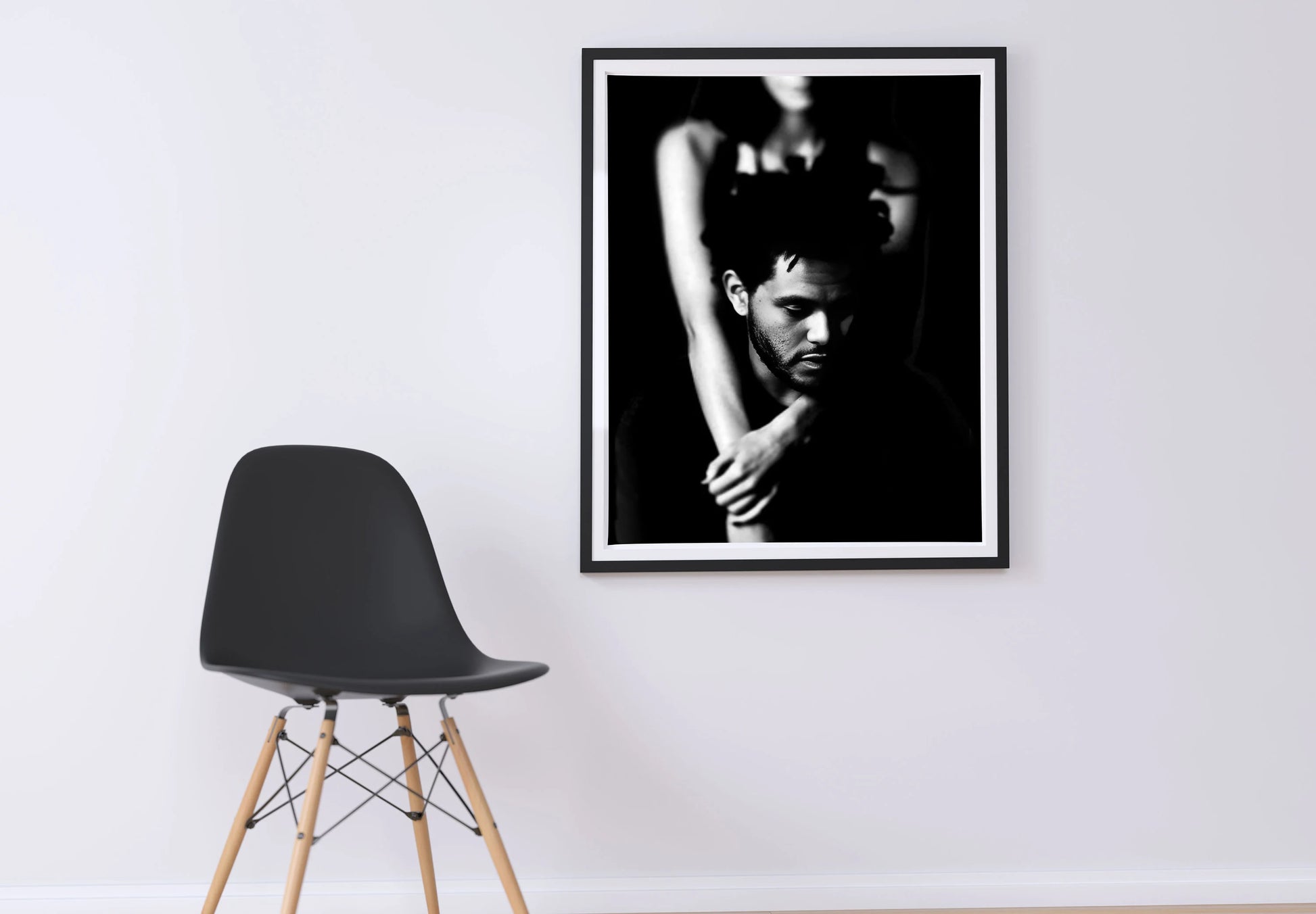The Weeknd Emotional Black and White Portrait Music Art Digital Download
