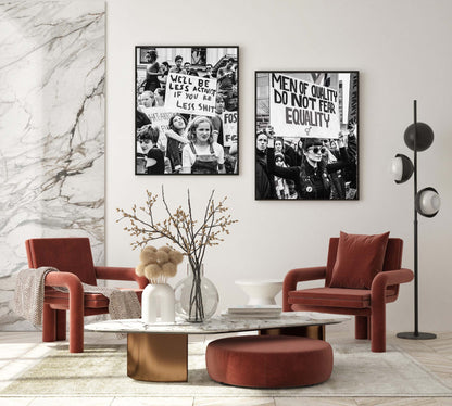 Protest Activism Crowd Holding Signs Street Demonstration Digital Download