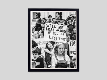 Protest Activism Crowd Holding Signs Street Demonstration Digital Download