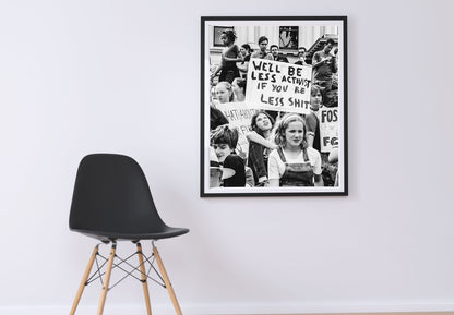 Protest Activism Crowd Holding Signs Street Demonstration Digital Download