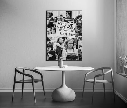 Protest Activism Crowd Holding Signs Street Demonstration Digital Download