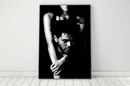 The Weeknd Emotional Black and White Portrait Music Art Digital Download