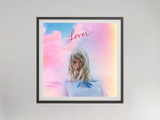 Taylor Swift Lover Album Cover Poster Music Wall Art Digital Download