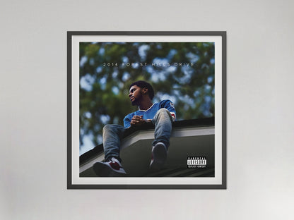J. Cole Forest Hills Drive Album Cover Poster Music Wall Art Digital Download