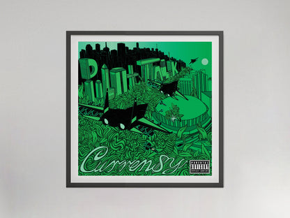 Pilot Talk Curren$y Album Cover Poster Music Wall Art Digital Download