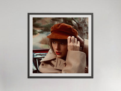 Taylor Swift Red Album Cover Poster Music Wall Art Digital Download