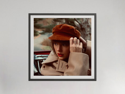 Taylor Swift Red Album Cover Poster Music Wall Art Digital Download