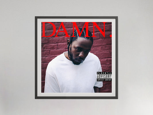 DAMN Kendrick Lamar Album Cover Poster Music Wall Art Digital Download