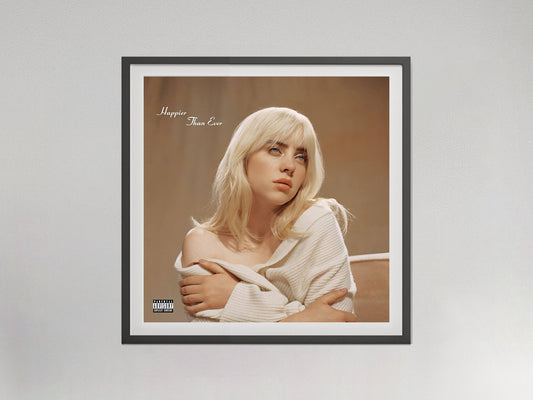 Billie Eilish Happier Than Ever Album Cover Poster Music Wall Art Digital Download
