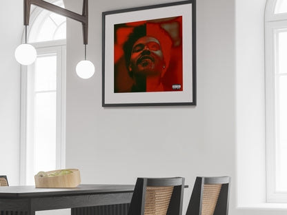 The Weeknd After Hours Album Cover Poster Music Wall Art Digital Download