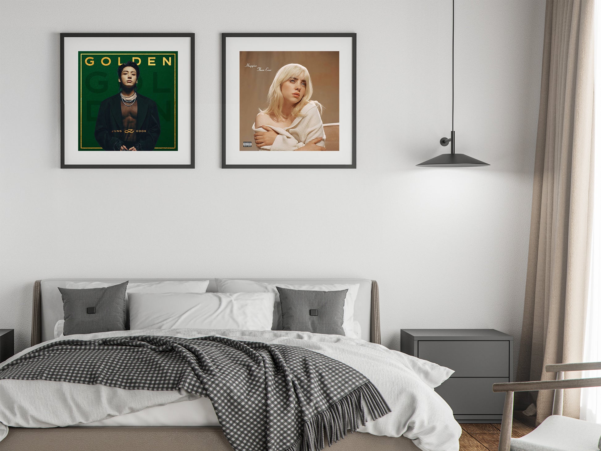 Jung Kook Golden Album Cover Poster Music Wall Art Digital Download